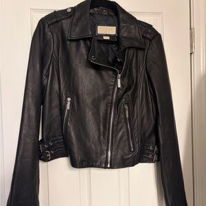 Michael Kors Black Leather Jacket